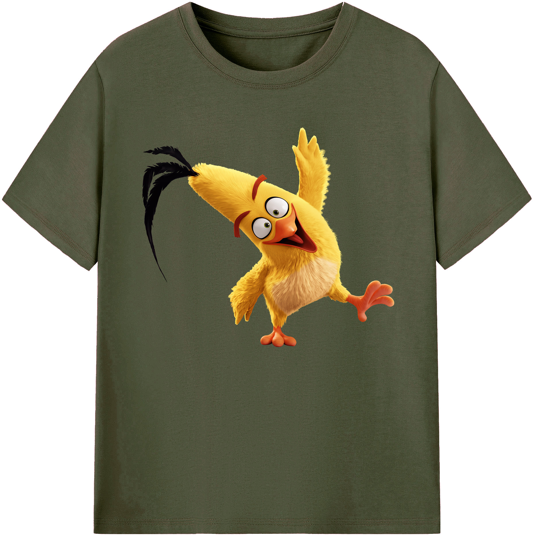 （画像用） Angry Birds アングリーバード 綿100％ メンズ半袖Tシャツ｜肌触りやわらか＆通気性